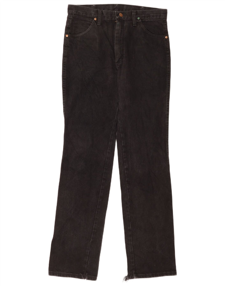 Wrangler Womens Straight Jeans W31 L34 Black Cotton