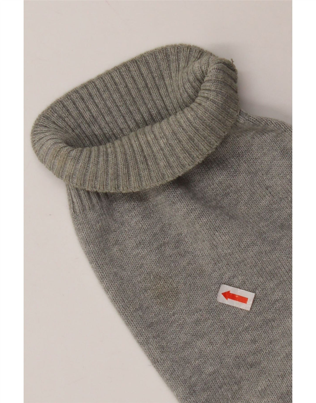 NAUTICA Mens Zip Neck Jumper Sweater XL Grey Argyle/Diamond Cotton