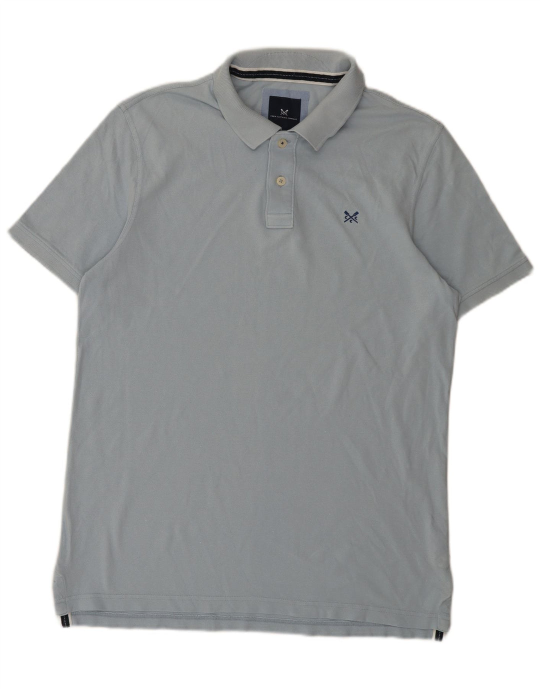 Crew Clothing Mens Polo Shirt Large Blue Cotton