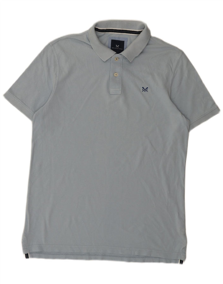 Crew Clothing Mens Polo Shirt Large Blue Cotton