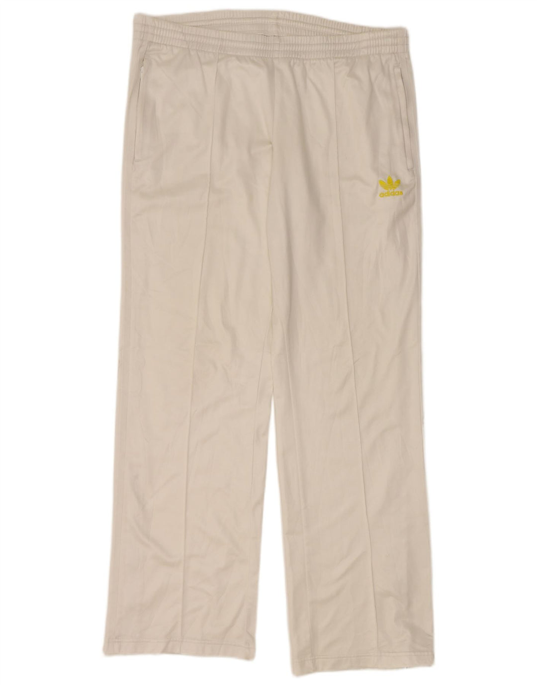 ADIDAS Mens Tracksuit Trousers Medium  White Polyester
