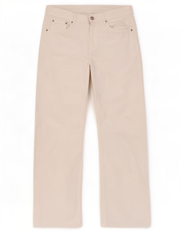 Massimo Dutti Womens Loose Jeans EU 38 Small W28 L31 White