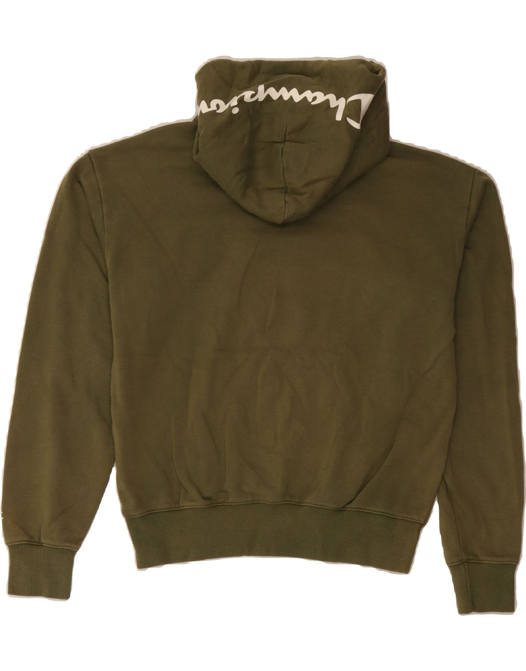 CHAMPION Womens Hoodie Jumper UK 16 Large Green Cotton Vintage Champion and Second-Hand Champion from Messina Hembry 