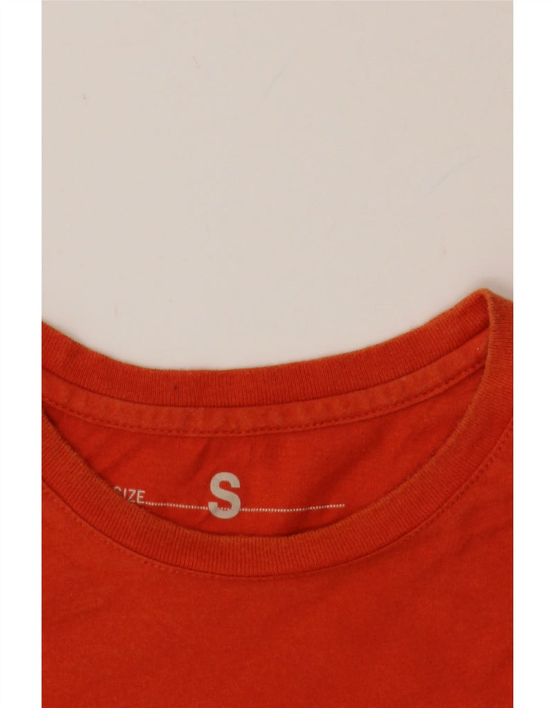 BANANA REPUBLIC Mens Graphic T-Shirt Top Small Orange Cotton Vintage Banana Republic and Second-Hand Banana Republic from Messina Hembry 