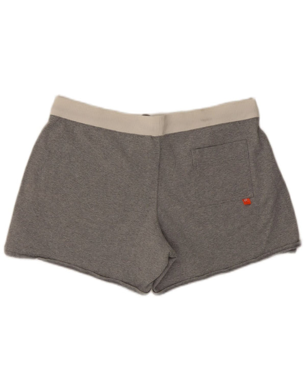 Nike Womens Sport Shorts UK 16/18 XL  Grey Colourblock