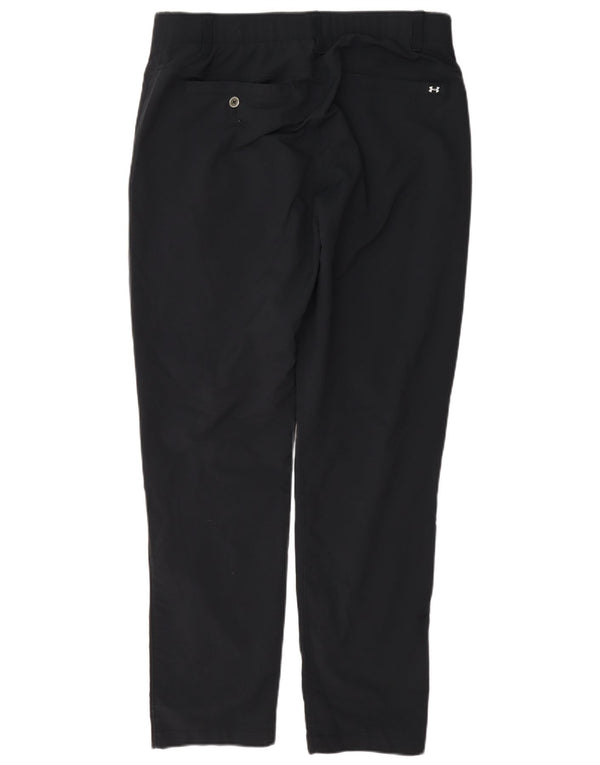 Under Armour Mens Straight Chino Trousers W34 L32 Navy Blue Nylon