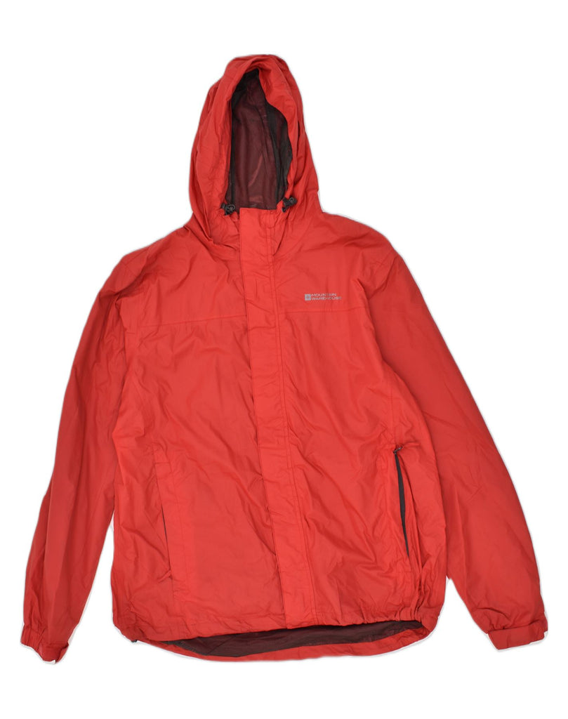 MOUNTAIN WAREHOUSE Mens Hooded Rain Jacket UK 40 Large Red Nylon | Vintage Mountain Warehouse | Thrift | Second-Hand Mountain Warehouse | Used Clothing | Messina Hembry 