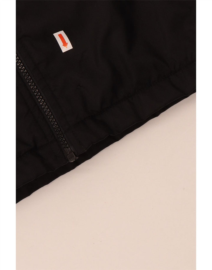 Nike Boys Graphic Windbreaker Jacket 12-13 Years Large Black Nylon