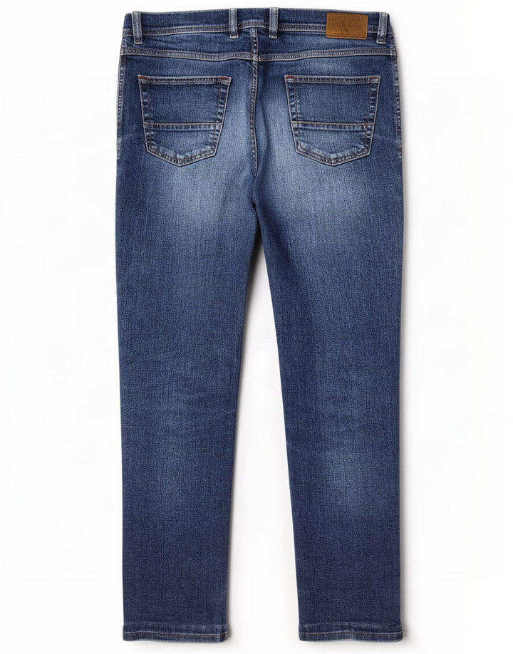 Bugatti Mens Regular Straight Jeans W36 L32 Blue Cotton