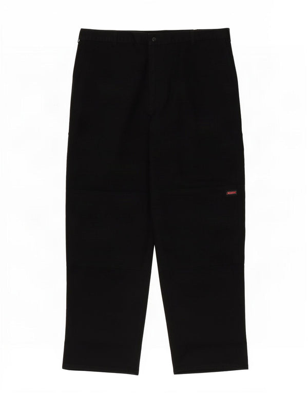 Dickies Mens Straight Chino Trousers W42 L32 Black Polyester