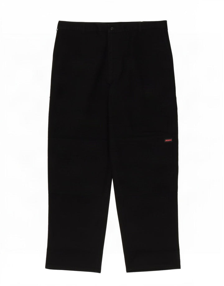 Dickies Mens Straight Chino Trousers W42 L32 Black Polyester