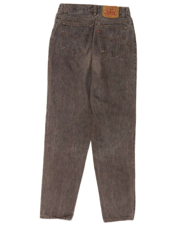 Levi's Girls High Waist Tapered Jeans 10-11 Years W27 L29 Grey Cotton