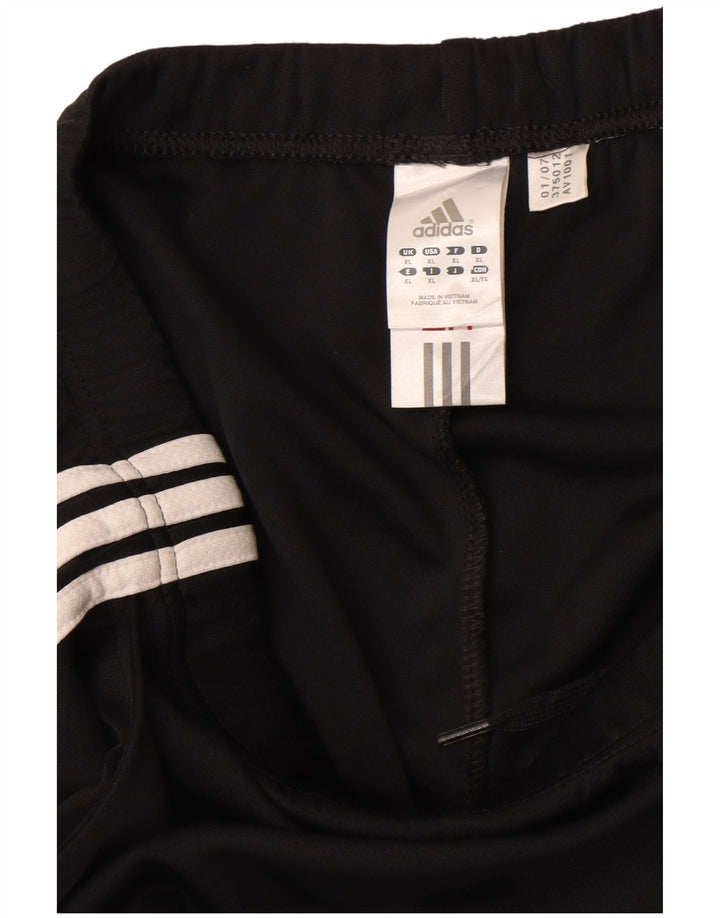 Adidas Womens Climalite Capri Tracksuit Trousers UK 18 XL  Black Polyester