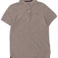 TOMMY HILFIGER Mens Polo Shirt Medium Grey Cotton