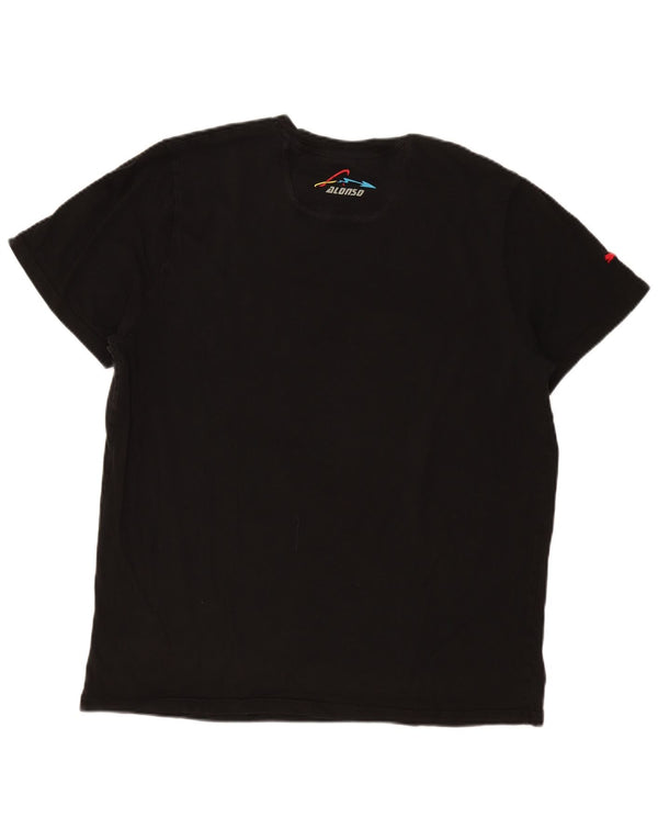 Puma Mens Graphic T-Shirt Top 2XL Black