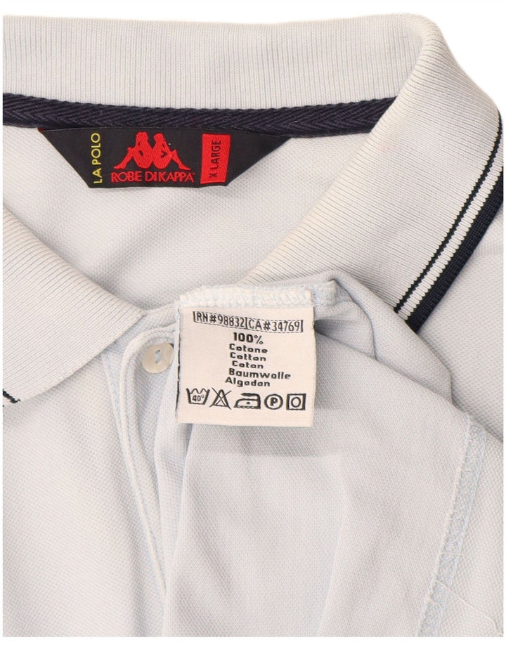 Kappa Mens Polo Shirt XL Blue Cotton