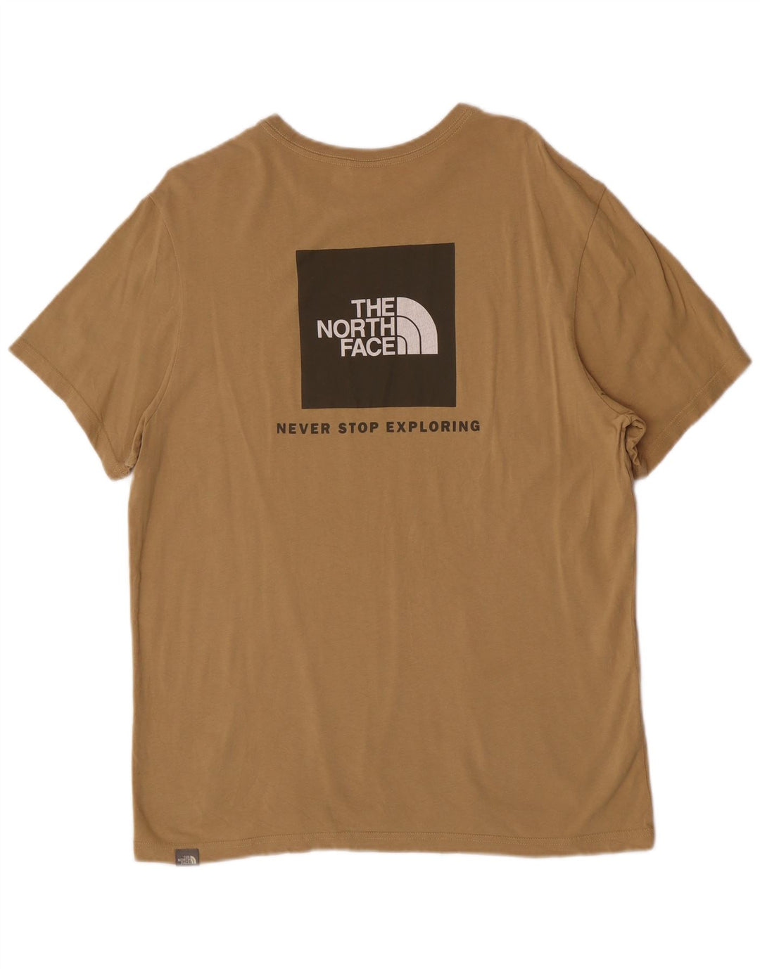 The North Face Mens Short Sleeve Regular Graphic T-Shirt Top Large Brown