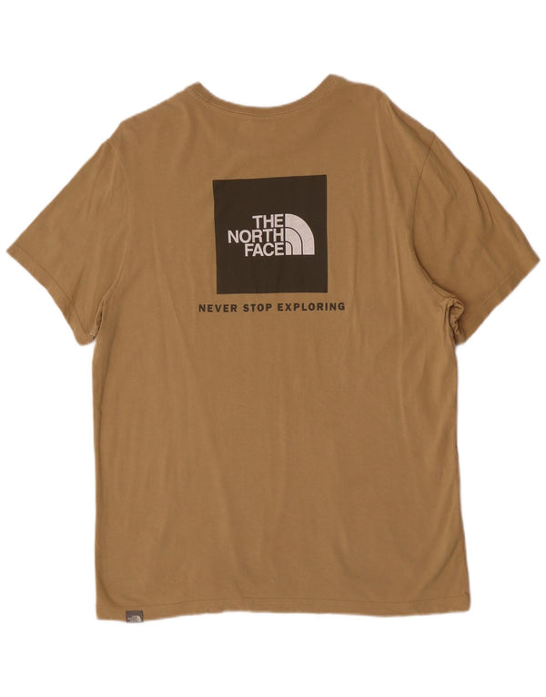 The North Face Mens Short Sleeve Regular Graphic T-Shirt Top Large Brown