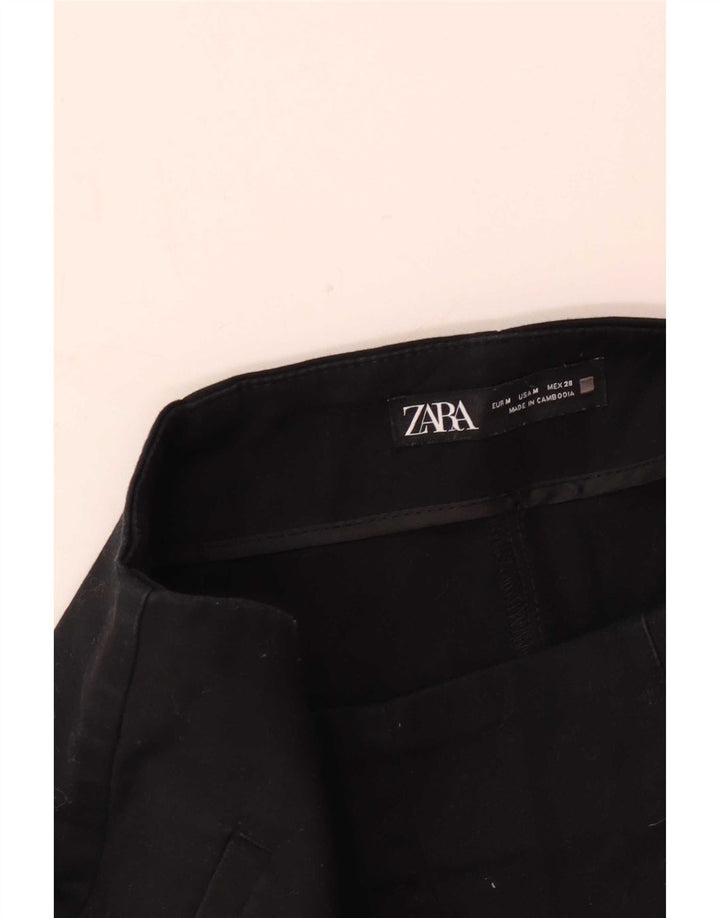 Zara Womens High Waist Hot Pants Medium W28 Black