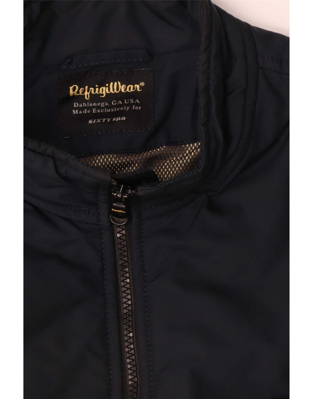 Refrigiwear Mens Sixty spa Bomber Jacket IT 50 Large Navy Blue Colourblock
