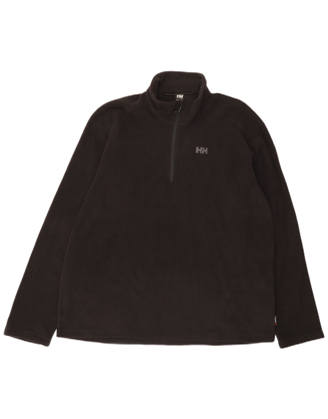 Helly Hansen Mens Zip Neck Fleece Jumper 3XL Black Polyester