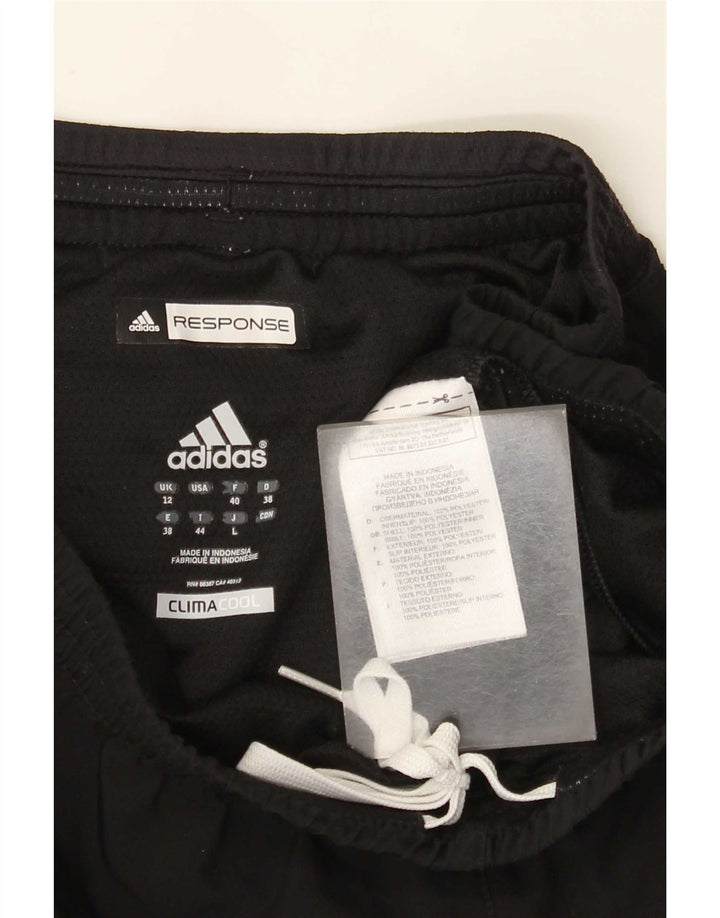 Adidas Womens Climacool Sport Shorts UK 12 Medium Black Polyester