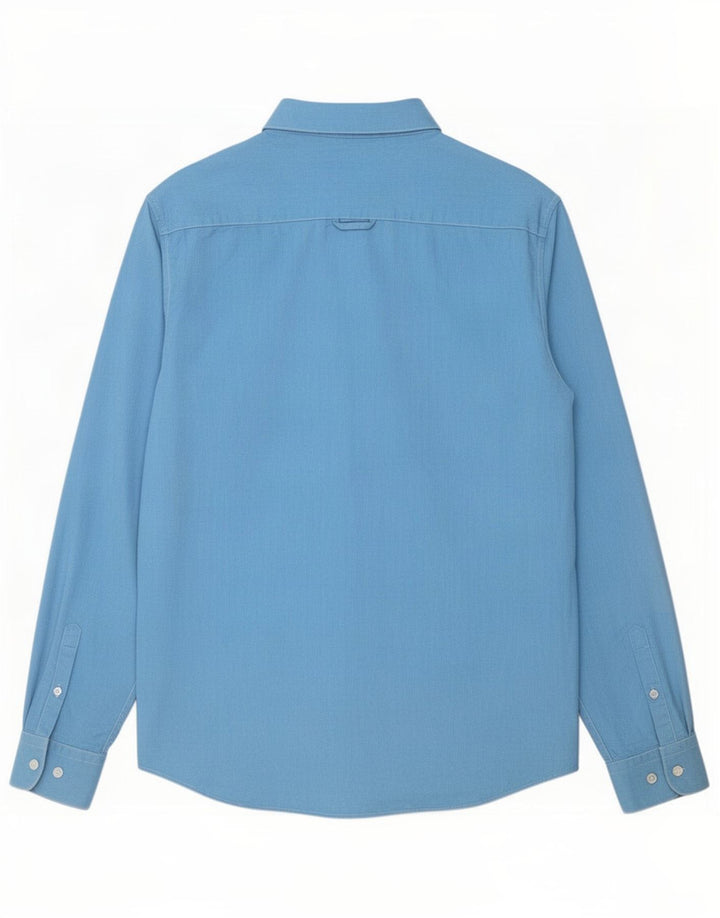 Penguin Mens Shirt Medium Blue Cotton