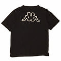 KAPPA Mens Graphic T-Shirt Top Small Black Cotton