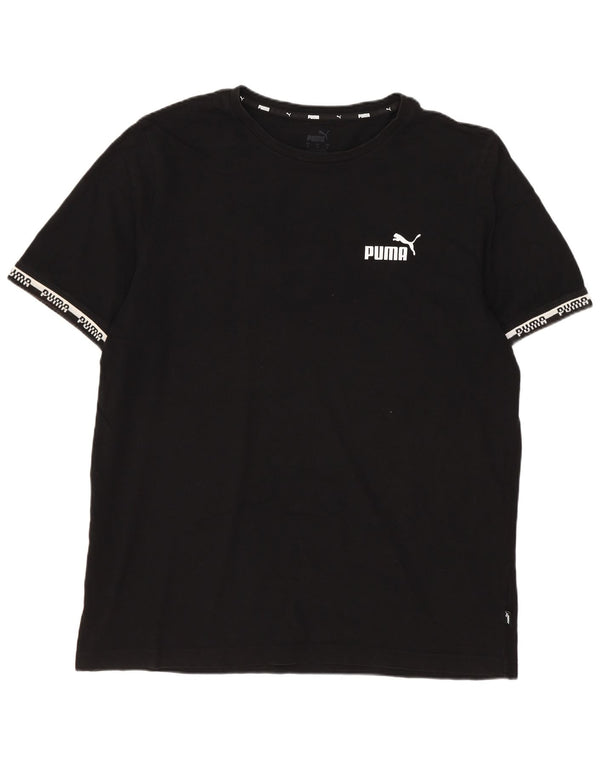 Puma Mens Graphic T-Shirt Top Large Black