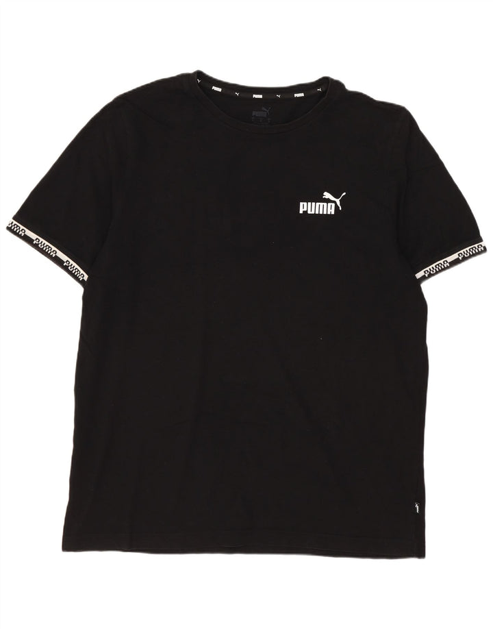 Puma Mens Graphic T-Shirt Top Large Black