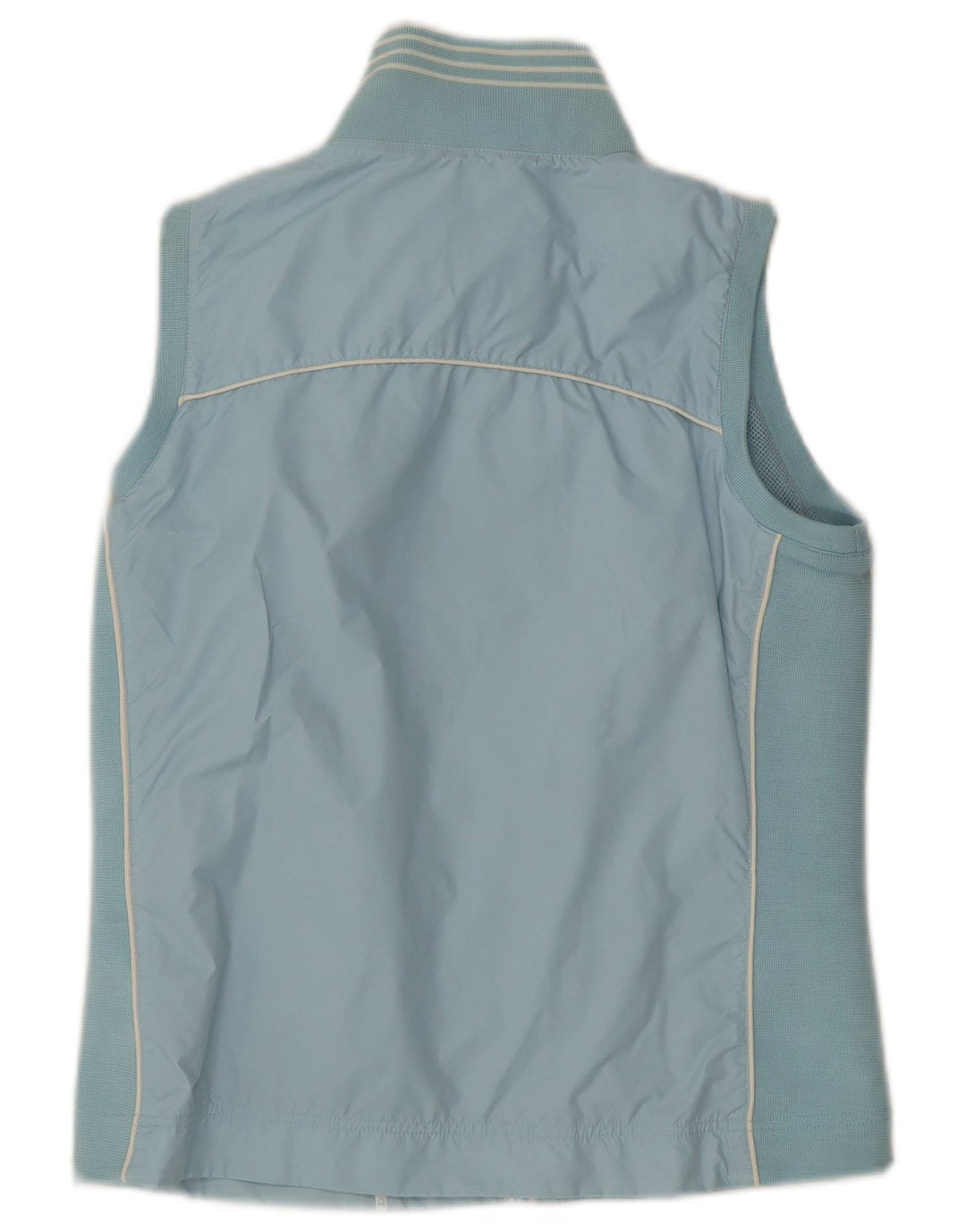 Champion Womens Sleeveless Tracksuit Top Jacket UK 14 Medium Blue Polyester