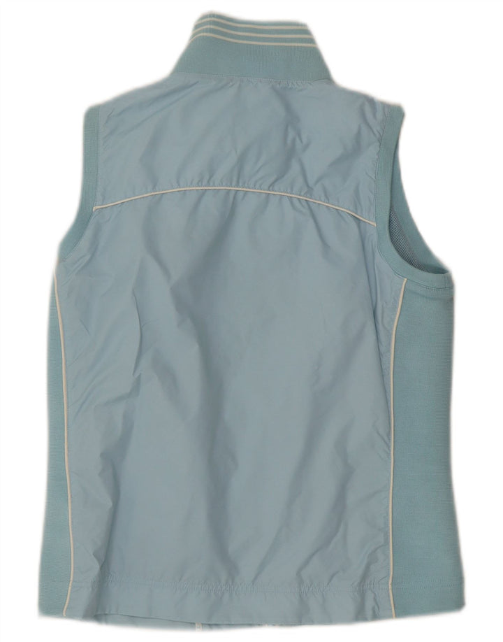 Champion Womens Sleeveless Tracksuit Top Jacket UK 14 Medium Blue Polyester