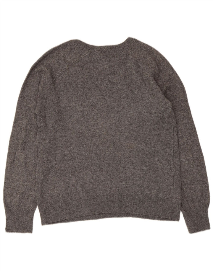 ZARA Womens Boat Neck Jumper Sweater UK 14 Medium Grey