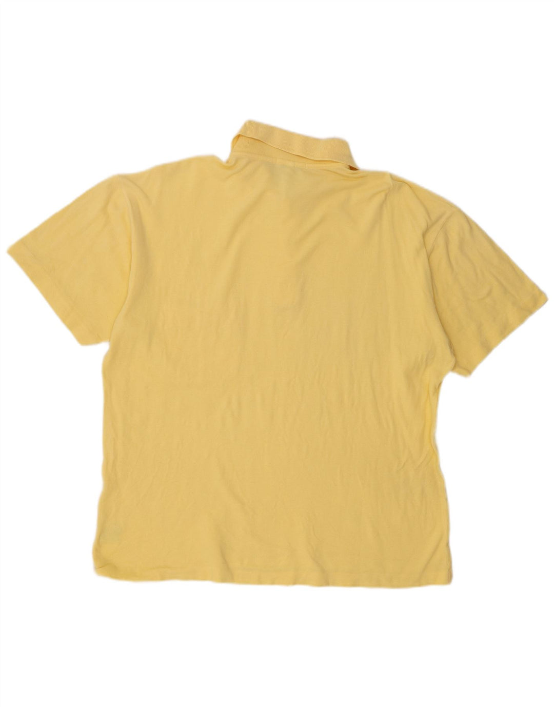 Valentino Mens Polo Shirt Large Yellow Cotton