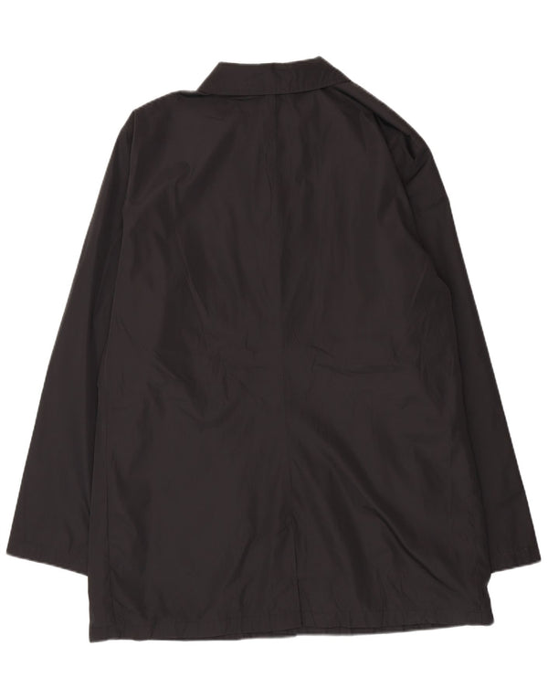 Marks & Spencer Mens Rain Jacket UK 42 XL Black Polyester