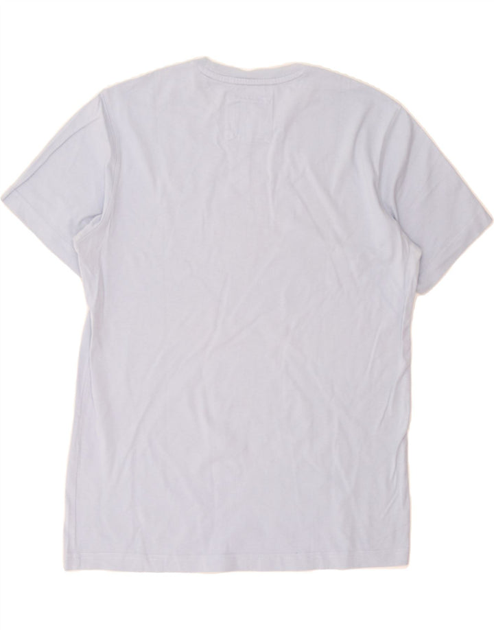 CREW CLOTHING Mens T-Shirt Top Medium Blue Cotton Vintage Crew Clothing and Second-Hand Crew Clothing from Messina Hembry 
