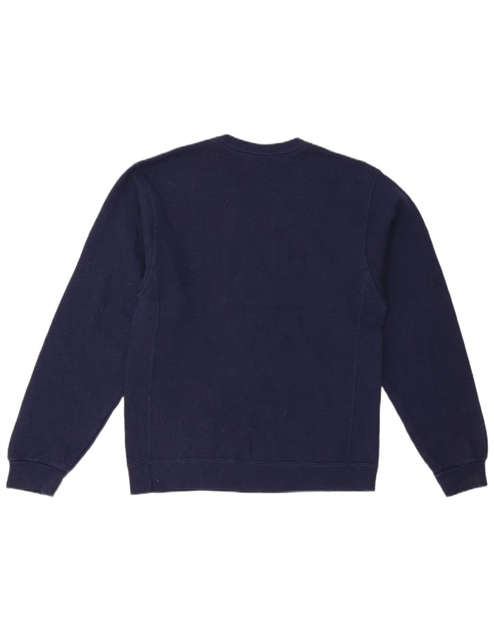 RUSSELL ATHLETIC Mens Sweatshirt Jumper Small Navy Blue Cotton