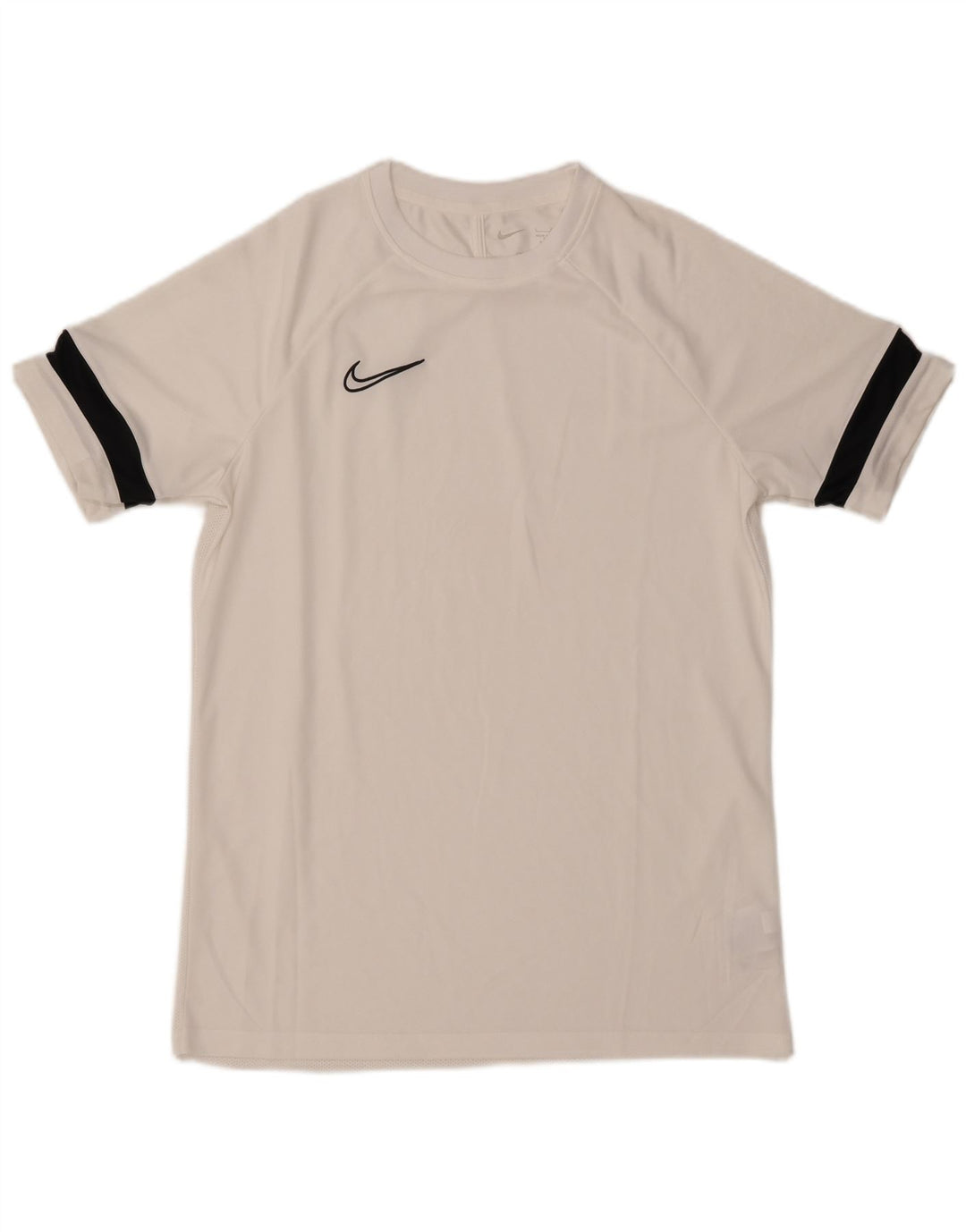 Nike Mens Dri Fit T-Shirt Top Large White Colourblock Polyester