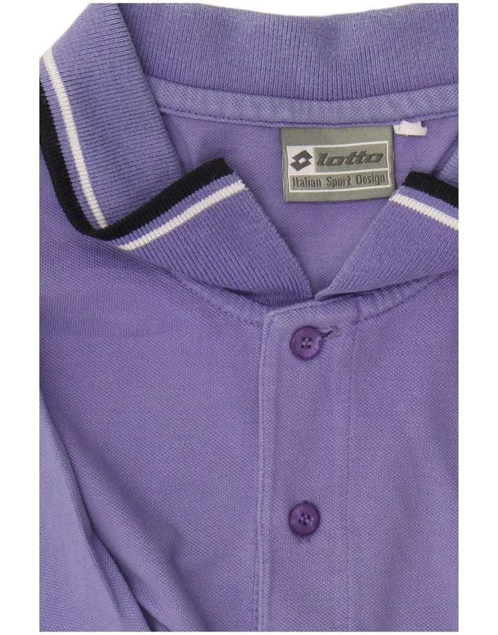 Lotto Mens Polo Shirt Large Purple