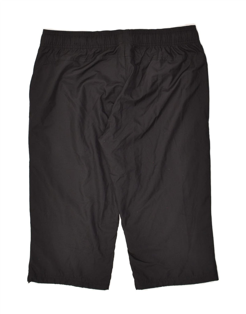 REEBOK Mens Bermuda Sport Shorts Large Black Polyester | Vintage Reebok | Thrift | Second-Hand Reebok | Used Clothing | Messina Hembry 