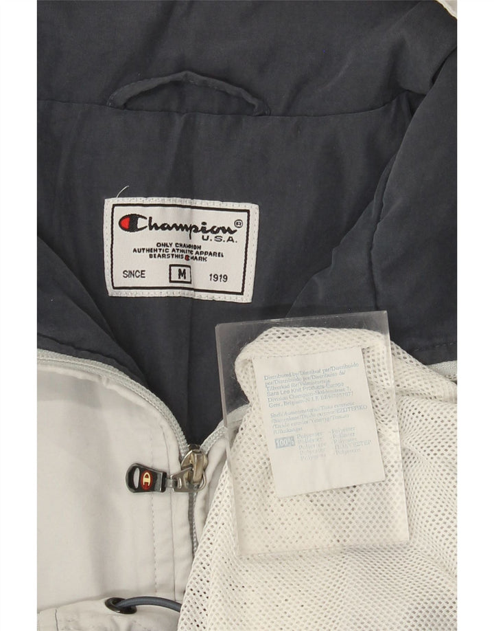 Champion Mens Tracksuit Top Jacket Medium Grey Polyester