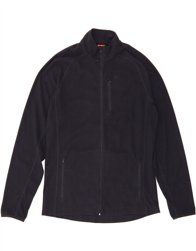 CHAMPION Mens Fleece Jacket UK 44 2XL Navy Blue Polyester Vintage Champion and Second-Hand Champion from Messina Hembry 