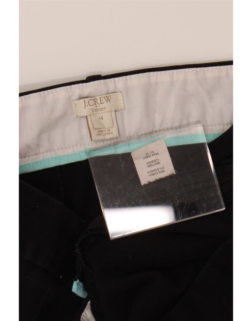 J. CREW Womens Slim Cropped Trousers US 14 XL W36 L24 Black Cotton Vintage J. Crew and Second-Hand J. Crew from Messina Hembry 