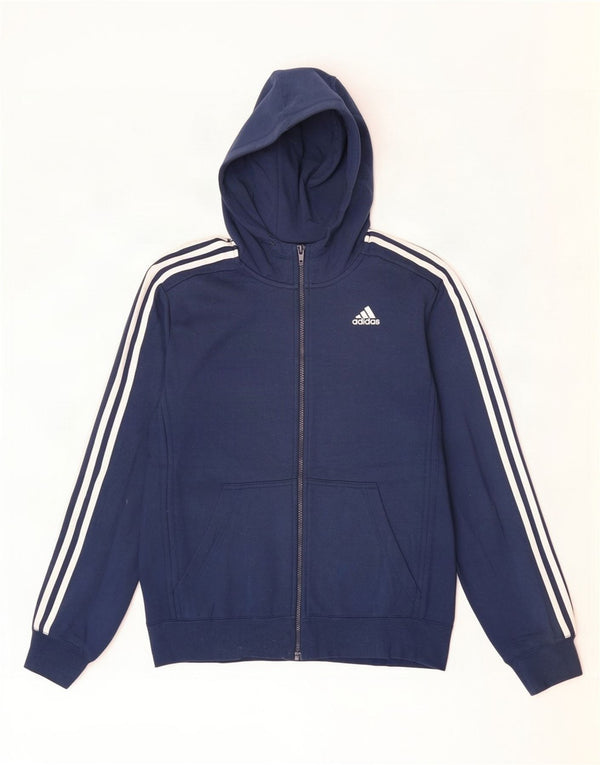 Adidas Mens Climalite Hoodie Jumper Medium Navy Blue Polyester