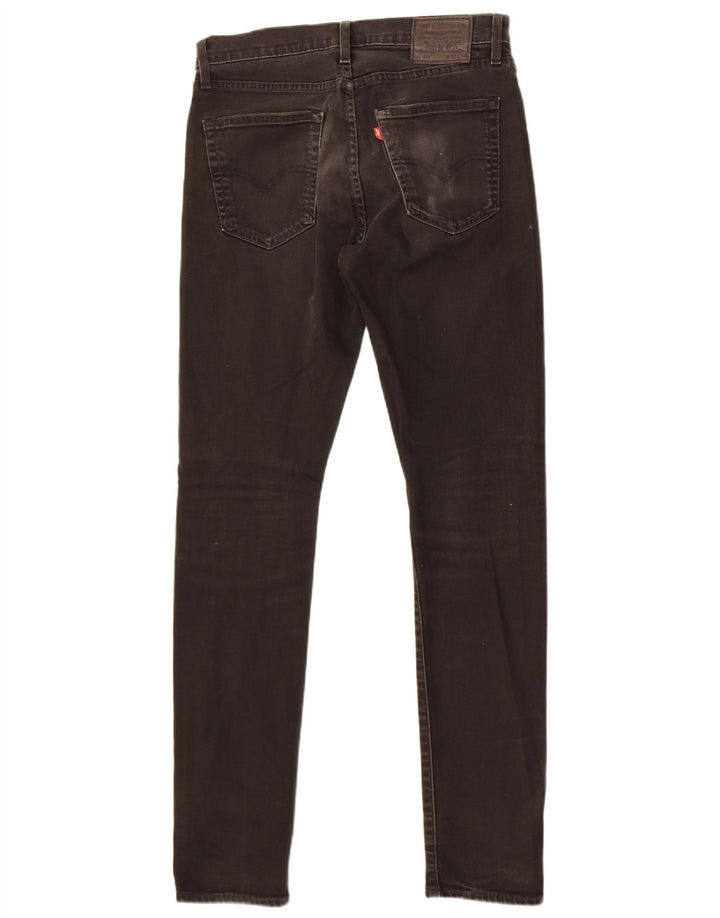 Levi's Mens 511 Slim Tapered Jeans W32 L34 Black Cotton