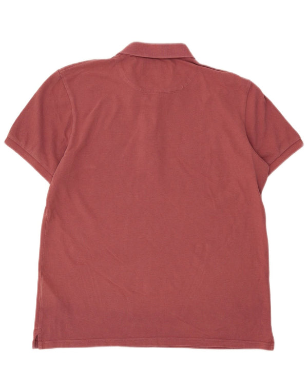 Lyle & Scott Mens Polo Shirt Medium Maroon