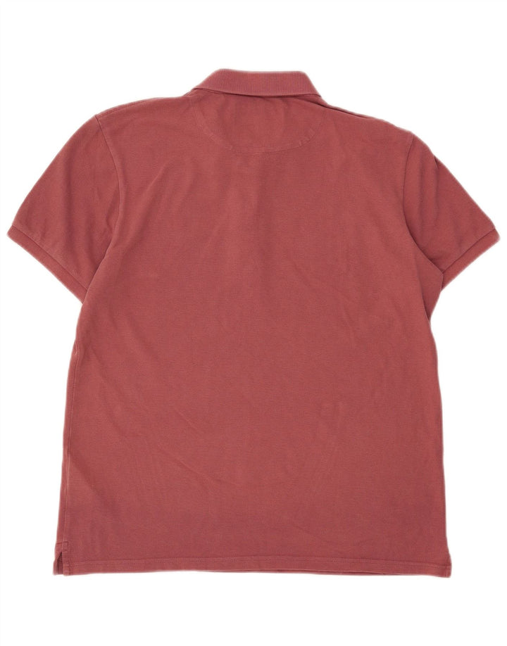 Lyle & Scott Mens Polo Shirt Medium Maroon