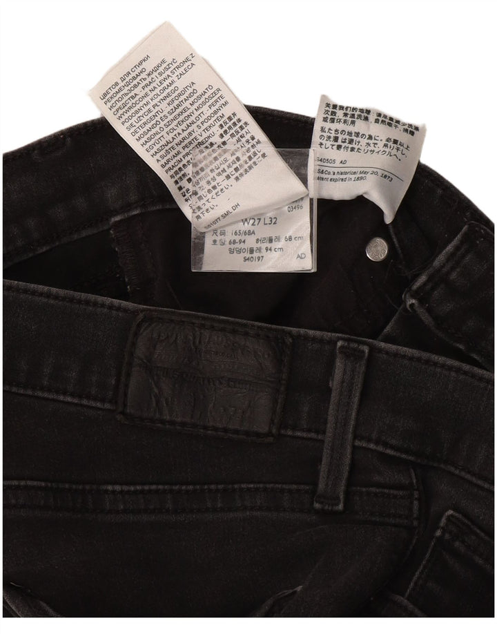 Levi's Womens 312 Shaping Slim Jeans W27 L32 Grey Cotton