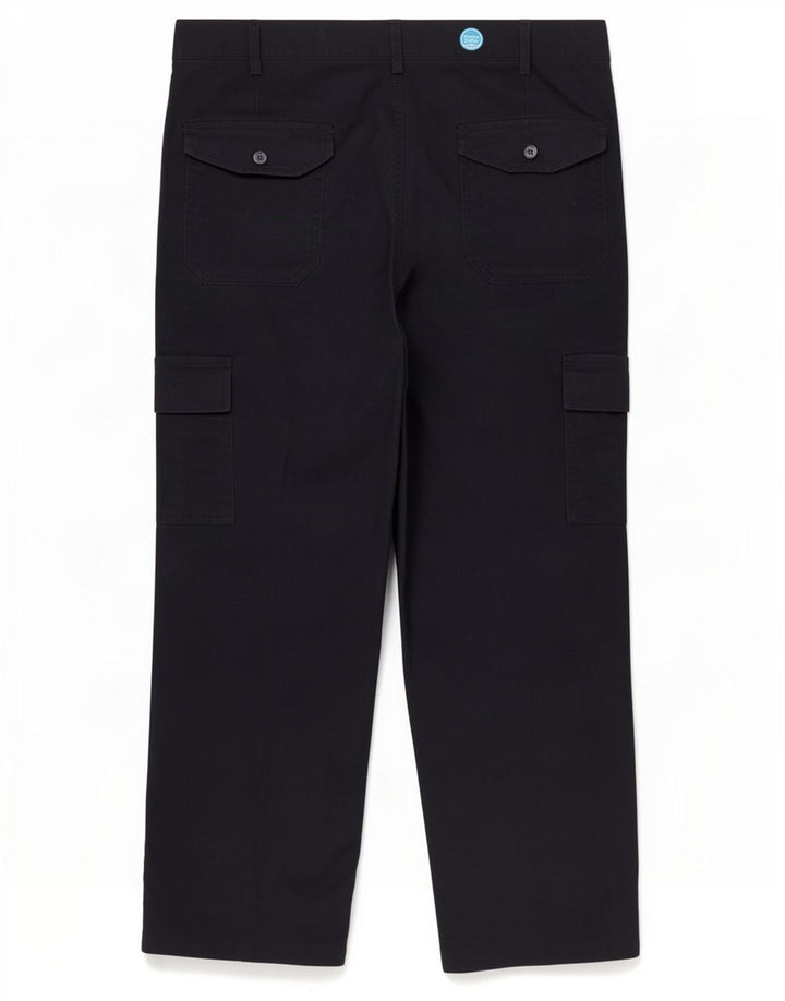 Dickies Mens Straight Cargo Trousers W34 L26 Navy Blue Polyester