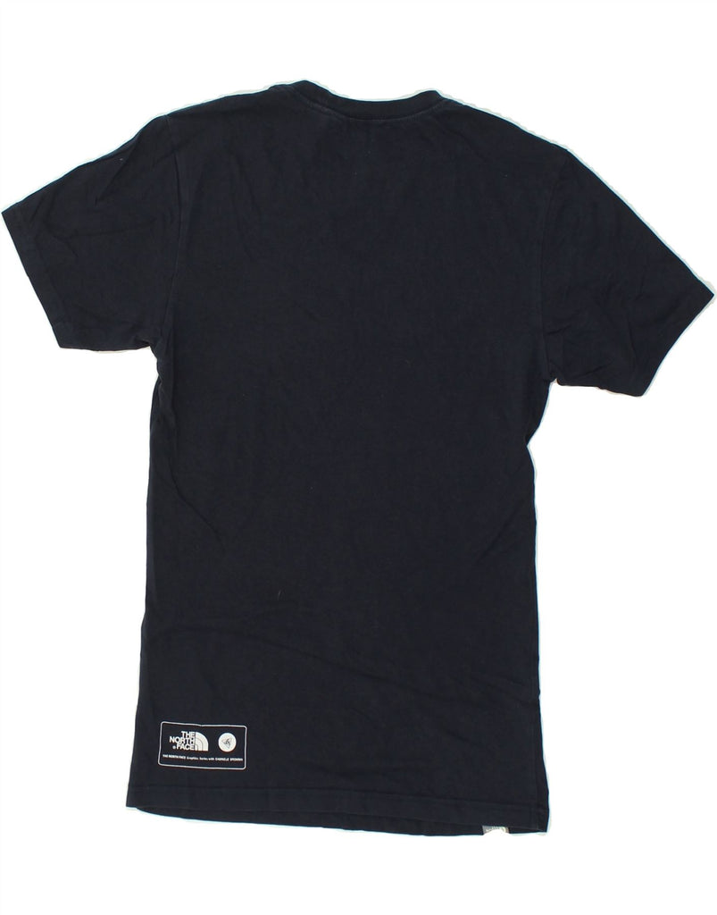 THE NORTH FACE Mens Graphic T-Shirt Top XS Navy Blue Cotton | Vintage The North Face | Thrift | Second-Hand The North Face | Used Clothing | Messina Hembry 
